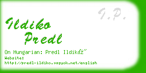 ildiko predl business card